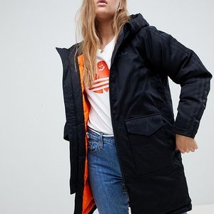 Adidas originals down filled parka in black